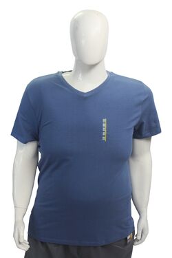 Camiseta Plus Masculina Gola V - 20519