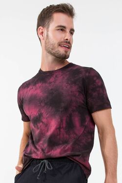 Camiseta Masculina de Algodão Cor Vinho - 38489