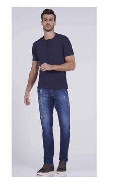 Calça Jeans Masculina Plus Slim Fit - 44759