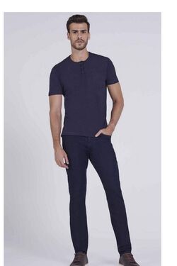 Calça Jeans Masculina Skinny Dark Blue - 44763