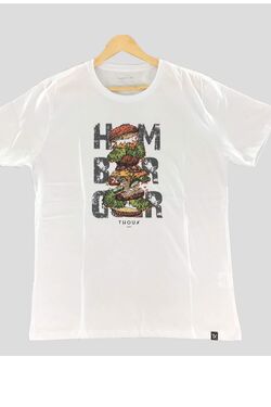Camiseta Masculina Plus Hamburguer Cor Preto - 45039