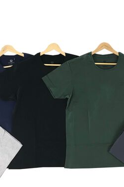 Camiseta Masculina Plus Slim Fit Cor Preto - 45101