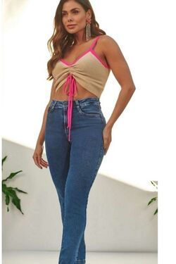 Calça Jeans Feminina Plus Size Perfect Six One  - 46066