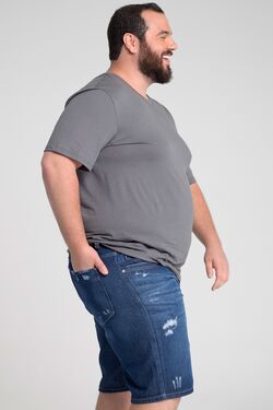  Bermuda Masculina Plus Size Jeans Algodão - 46077