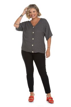 Blusa Feminina Camisa Plus Size Secret - 46711