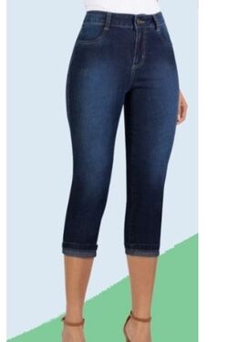 Calça Jeans Capri do 38 ao 46 Muito Mais