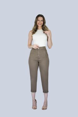 Calça Feminina Cropped Slouchy Muito Mais - 47459