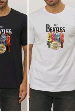 Camiseta Masculina Plus Size Beatles