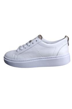 Sapatenis Feminino Couro Branco AC       - 47896