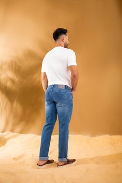 Calça Jeans Masculina Plus Size Slim Fit - 47918