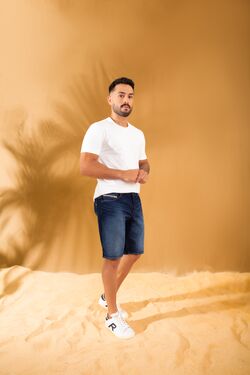 Bermuda Jeans Masculina Plus Size Skinny