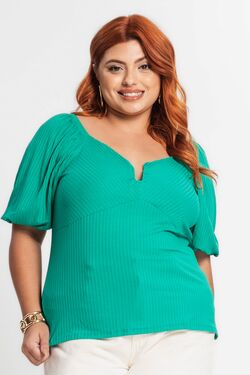 Blusa Feminina Plus Size Canelada - 47943