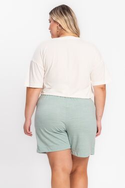 Shorts Saia Feminino Plus Size Secret - 48060