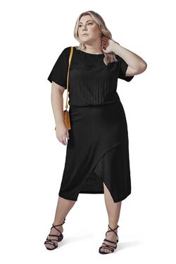 Vestido Feminino Plus Size Secret