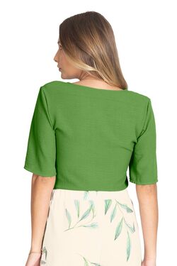 Blusa Feminina Slim Amarradinha Frente  - 48086