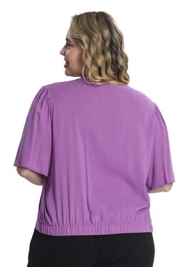 Blusa Feminina Plus Size Decote V - 48272