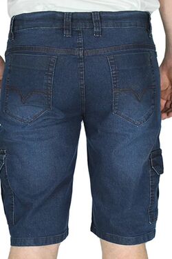  Bermuda Cargo Jeans Masculina Plus Size R Sete - 50941