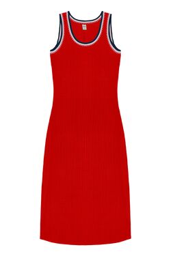 Vestido Feminino Canelado Midi Regata - 51015