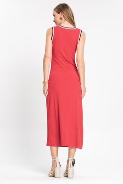 Vestido Feminino Canelado Midi Regata - 51016