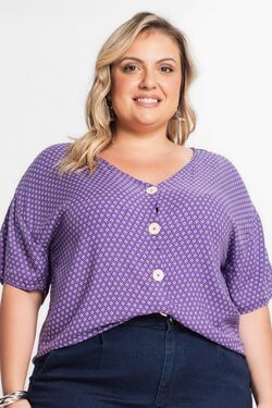 Blusa Feminina Camisa Plus Size Secret - 51116