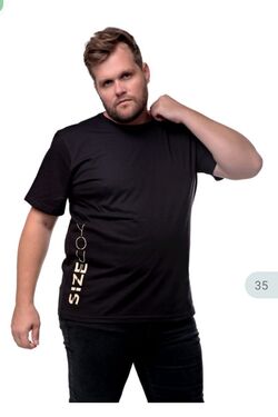 Camiseta Masculina Plus Size Gola Careca