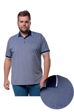 Camisa Polo Masculina Plus Size Sem Bolso You Size