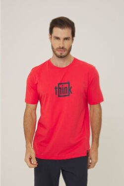 Camiseta Masculina Think Cor Preto Thoux