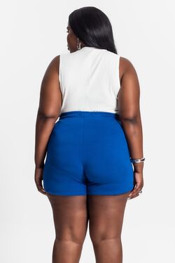 Shorts Feminino Plus Size  Malha Rovitex - 51316