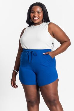 Shorts Feminino Plus Size  Malha Rovitex - 51318