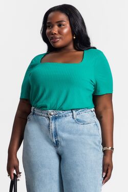 Blusa Feminina Plus Size Canelada Secret