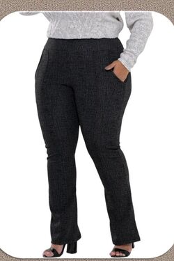 Calça Bailarina Jacard Plus Size Jaú
