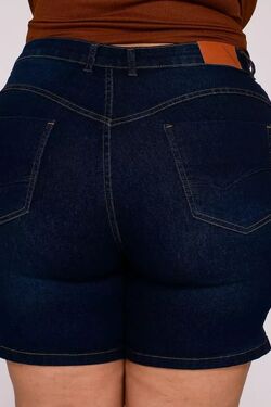 Short Feminino Plus Size Meia Coxa       - 51656