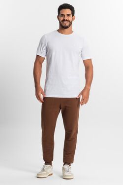 Calça Jogger Plus Size Masculina Marrom - 51680