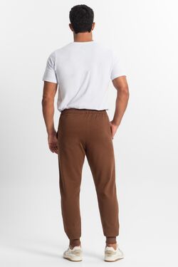 Calça Jogger Plus Size Masculina Marrom - 51682