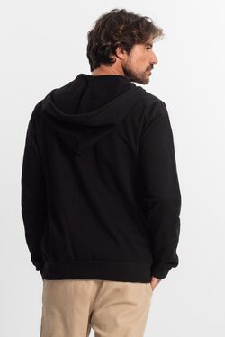 Blusão Moletom Com Capuz Preto - 51719