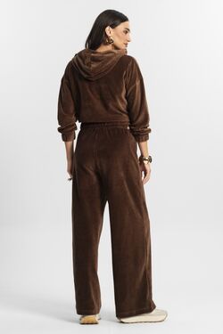 Calça Feminina Wide Leg em Plush    - 51750