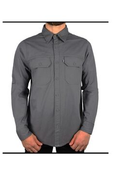 Camisa de Sarja Slim Ml R Sete