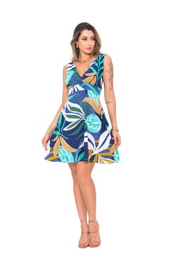 Vestido Liganet Estampado FitWell