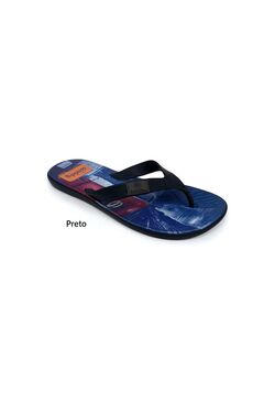 Chinelo Reto Adulto Preto  Apuana