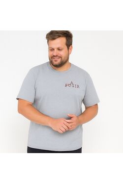 Camiseta Plus Size Fugir ou Agir Mescla