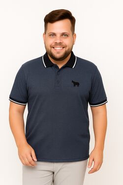 Camisa Polo Plus Size Marinho You Size