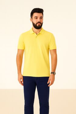 Camisa Polo Piquet Amarelo La Rossi  