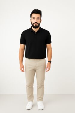 Camisa Polo Piquet Preto La Rossi 