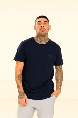 Camiseta Plus Size Cor Marinho Thoux - 52910