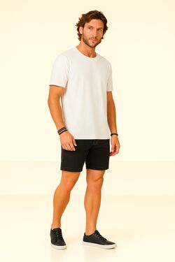 Camiseta Slim Fit  Dry Branco Six One