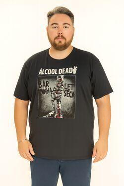 Camiseta Plus Size Dead Cor Preto