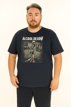 Camiseta Plus Size Dead Cor Marinho