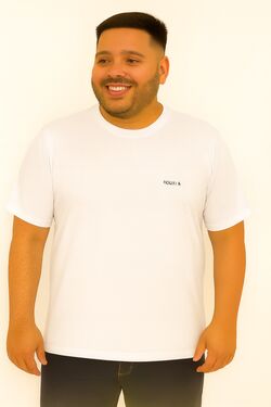 Camiseta Plus Size Cor Branco