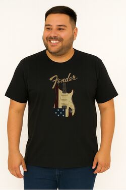 Camiseta Plus Size Fender Thoux