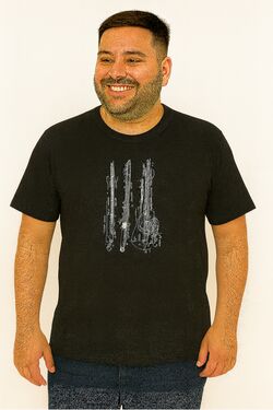 Camiseta  Plus Size Guitar Thoux